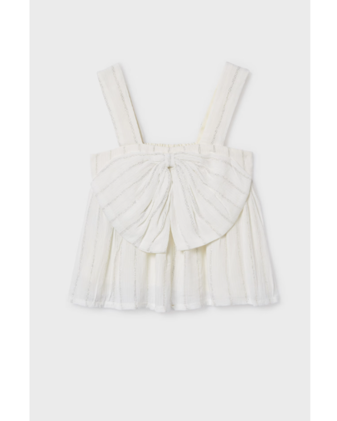 Mayoral - White Bow Set with Skort