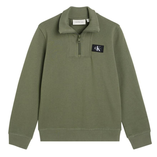 Calvin Klein - Khaki Zipped Sweatshirt