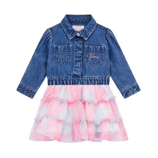 Guess - Half Jeans Rainbow Dress