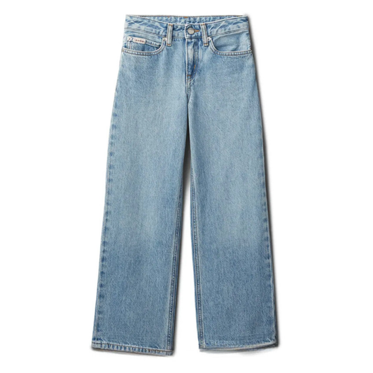Calvin Klein - Wide Leg Bleach out Wash Jeans