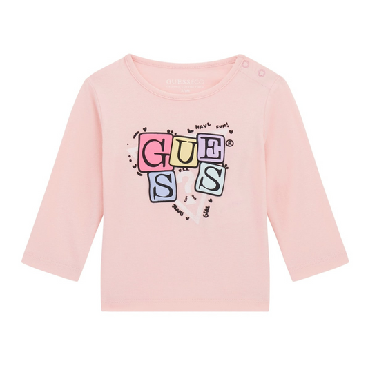 Guess - Triangle Logo Pink Top