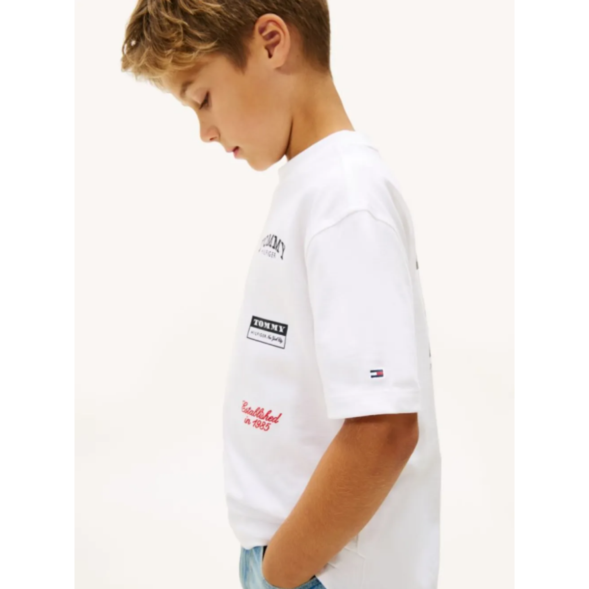 Tommy Hilfiger - White Multiprint Top