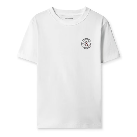 Calvin Klein - White Small Chest Circle Top