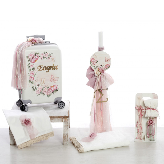 Έτοιμο Πακέτο Βάπτισης - Λουλούδια (2516)