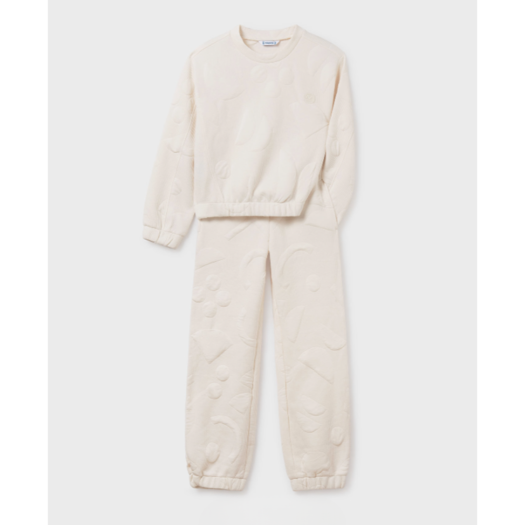 Mayoral - Guilted White Tracksuit