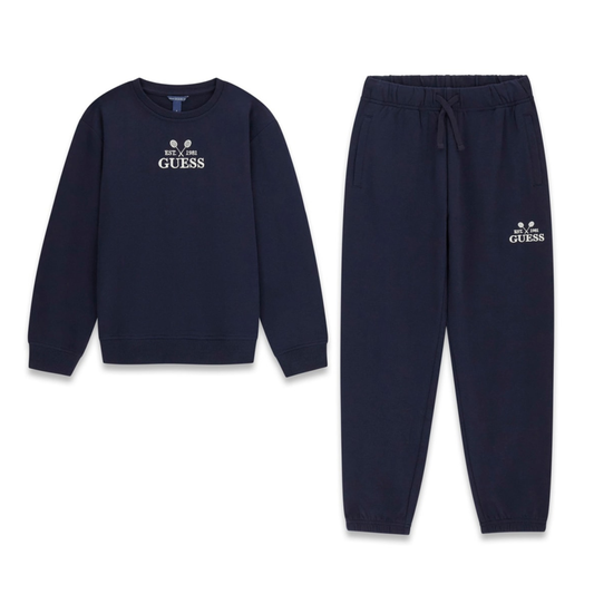 Guess - Blue Rackets Cotton Tracksuit