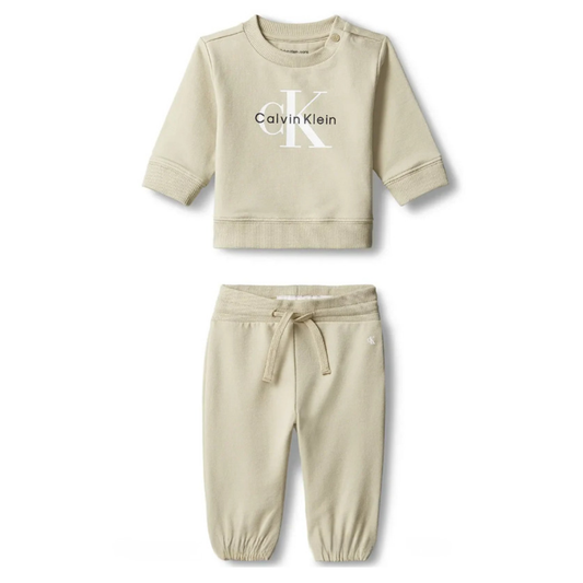 Calvin Klein - Beige Cotton Tracksuit