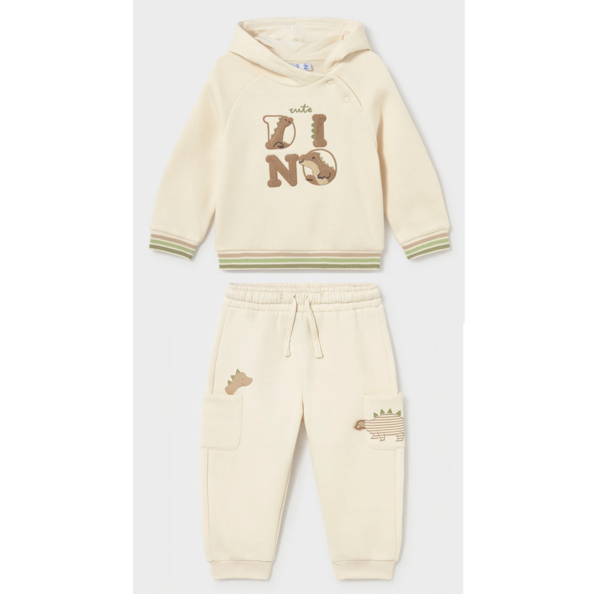 Mayoral - Ivory Dinosaur Tracksuit