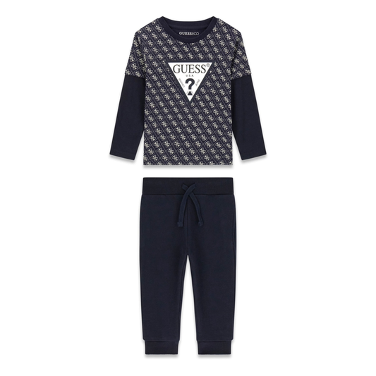 Guess - Blue Logo Cotton Set