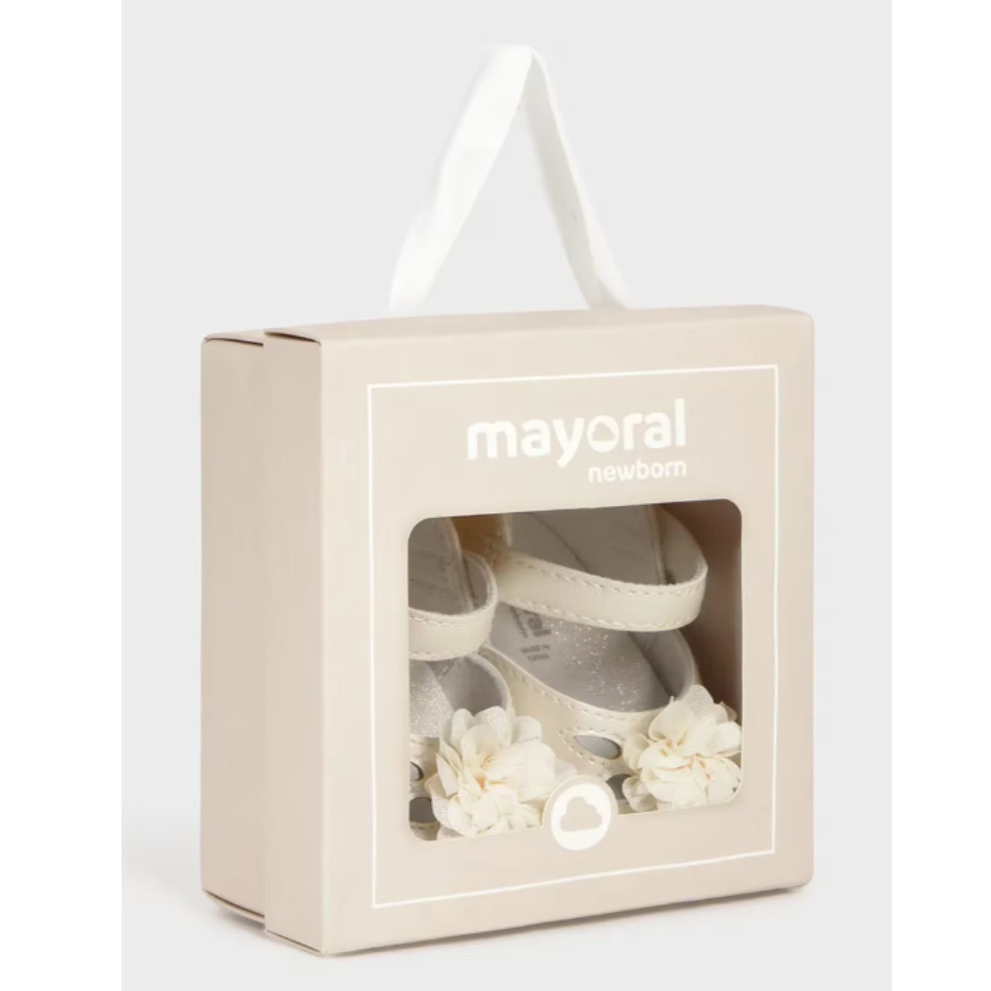 Mayoral - Beige Soft Shoes with Flower