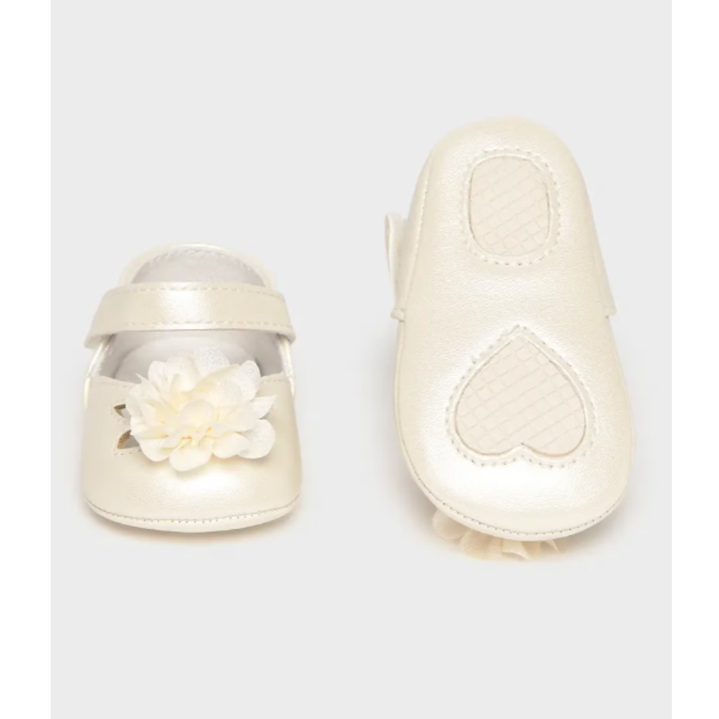 Mayoral - Beige Soft Shoes with Flower