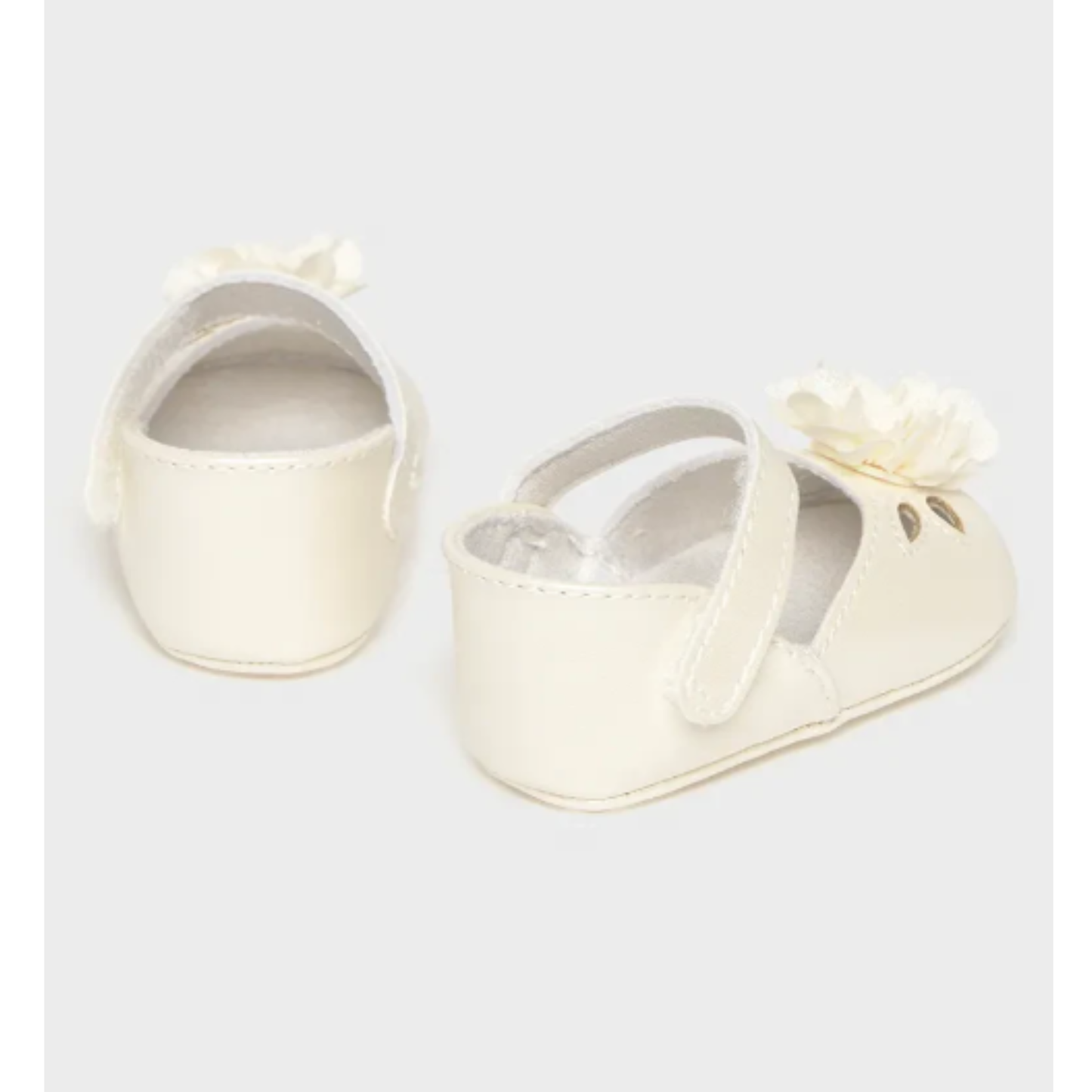 Mayoral - Beige Soft Shoes with Flower