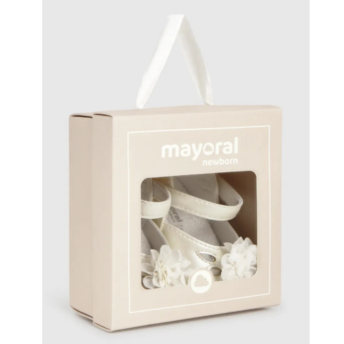 Mayoral - White Soft Shoes with Flower