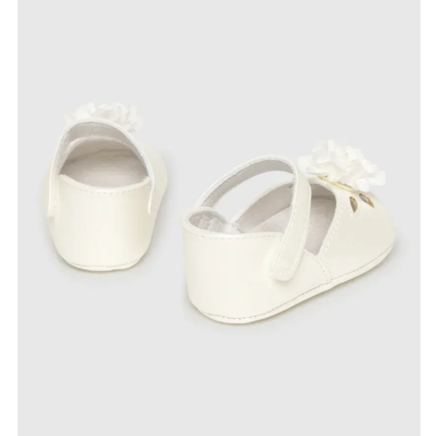 Mayoral - White Soft Shoes with Flower