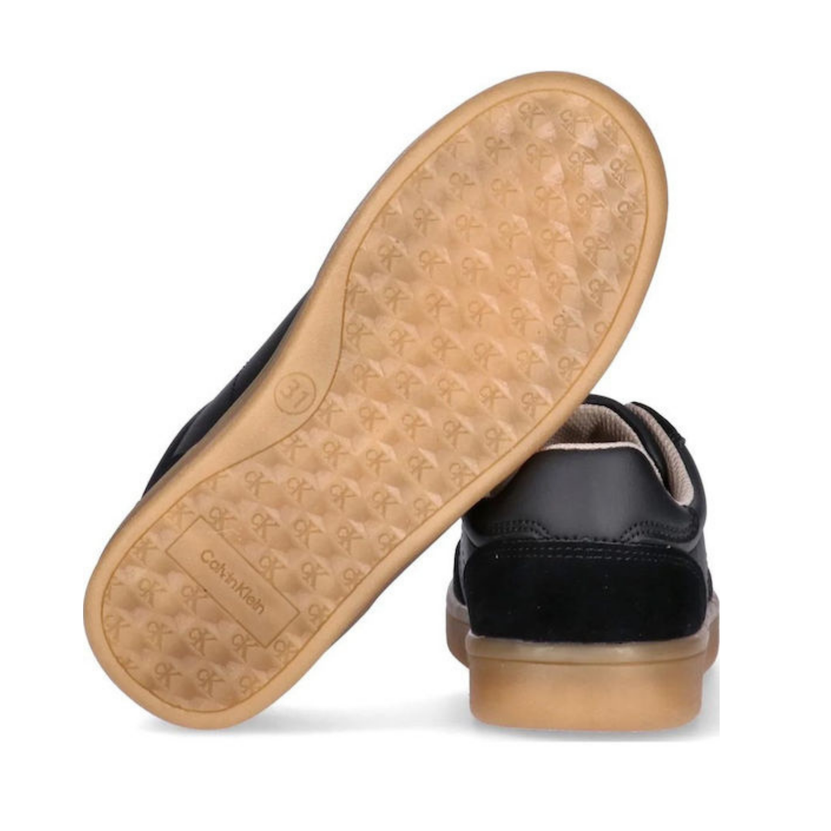 Calvin Klein - Black Cut Lace Up Sneakers