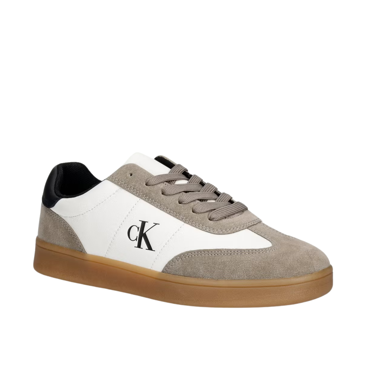 Calvin Klein - Grey Cut Lace Up Sneakers
