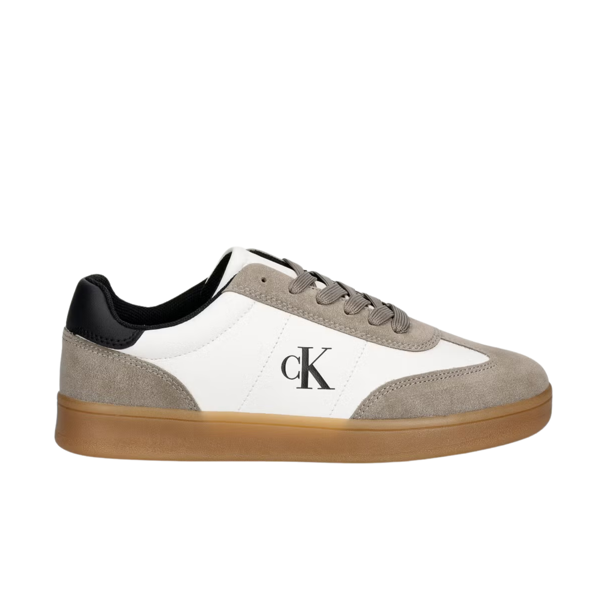 Calvin Klein - Grey Cut Lace Up Sneakers