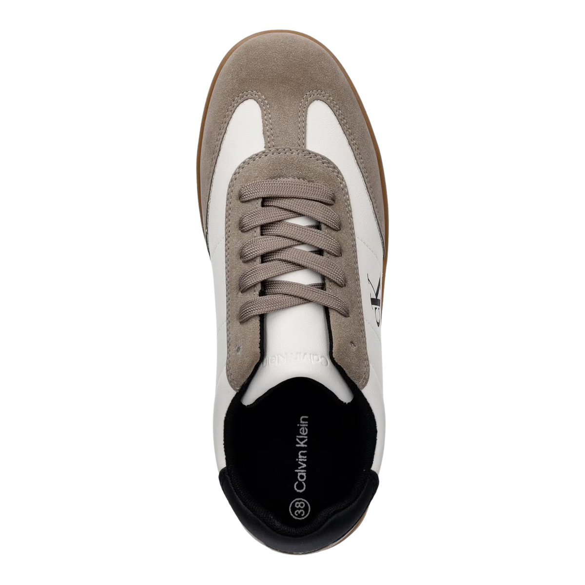 Calvin Klein - Grey Cut Lace Up Sneakers