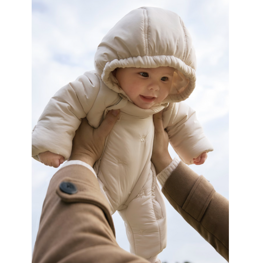 Mayoral - Beige Newborn Romper Suit
