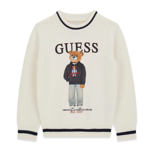 Guess - Ivory Bear Jumper