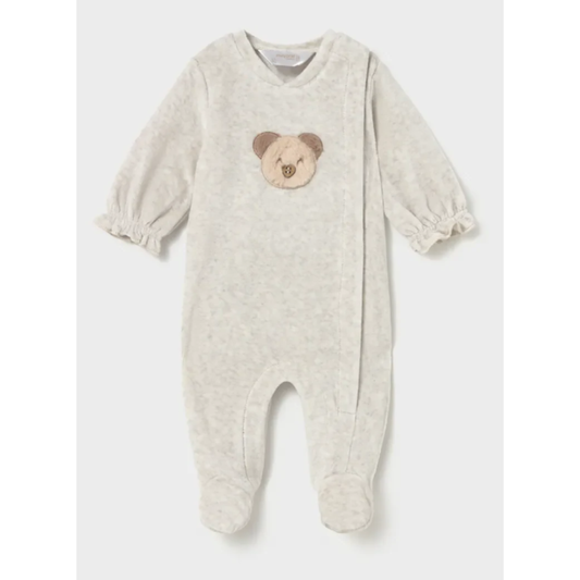 Mayoral - Bear Girls Velvet Romper