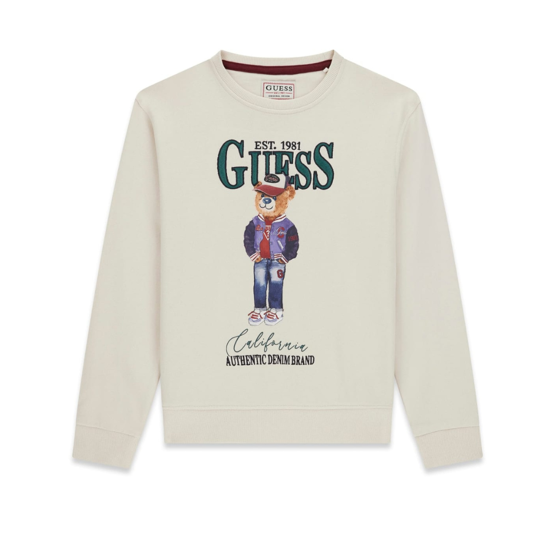 Guess - Boys Cream Bear Sweatshirt