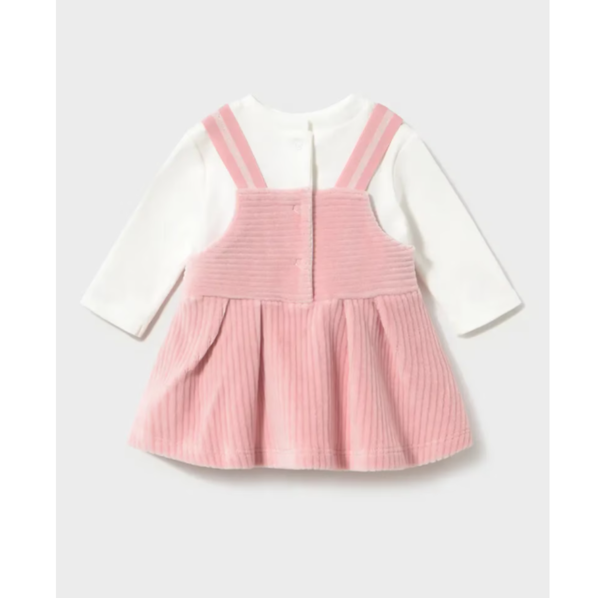 Mayoral - Pink Girls Velvet Bear Dress