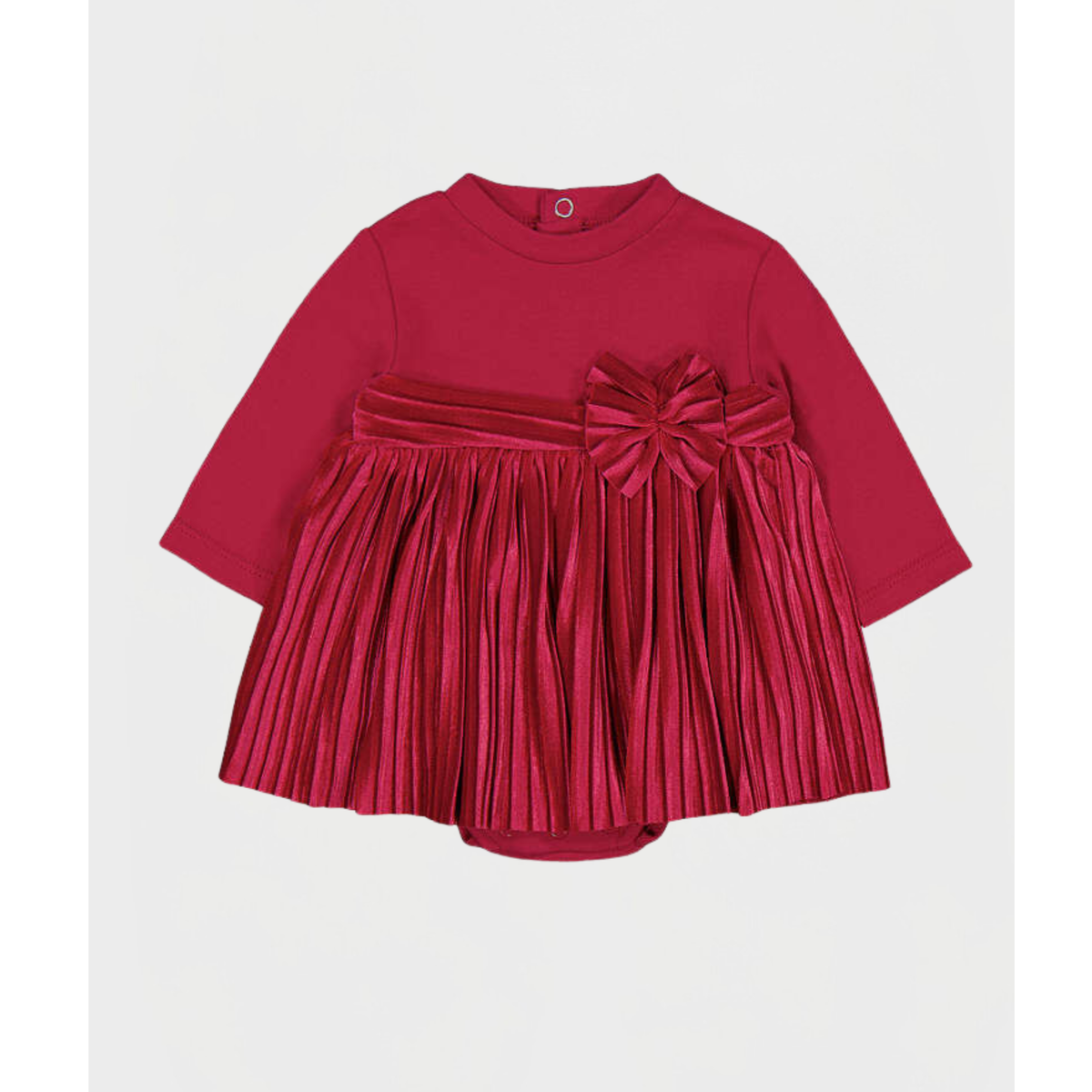 Mayoral - Red Baby Girls Velvet Dress