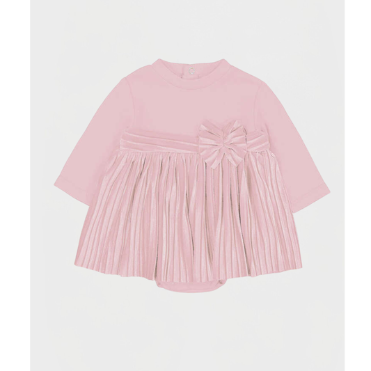 Mayoral - Pink Baby Girls Velvet Dress