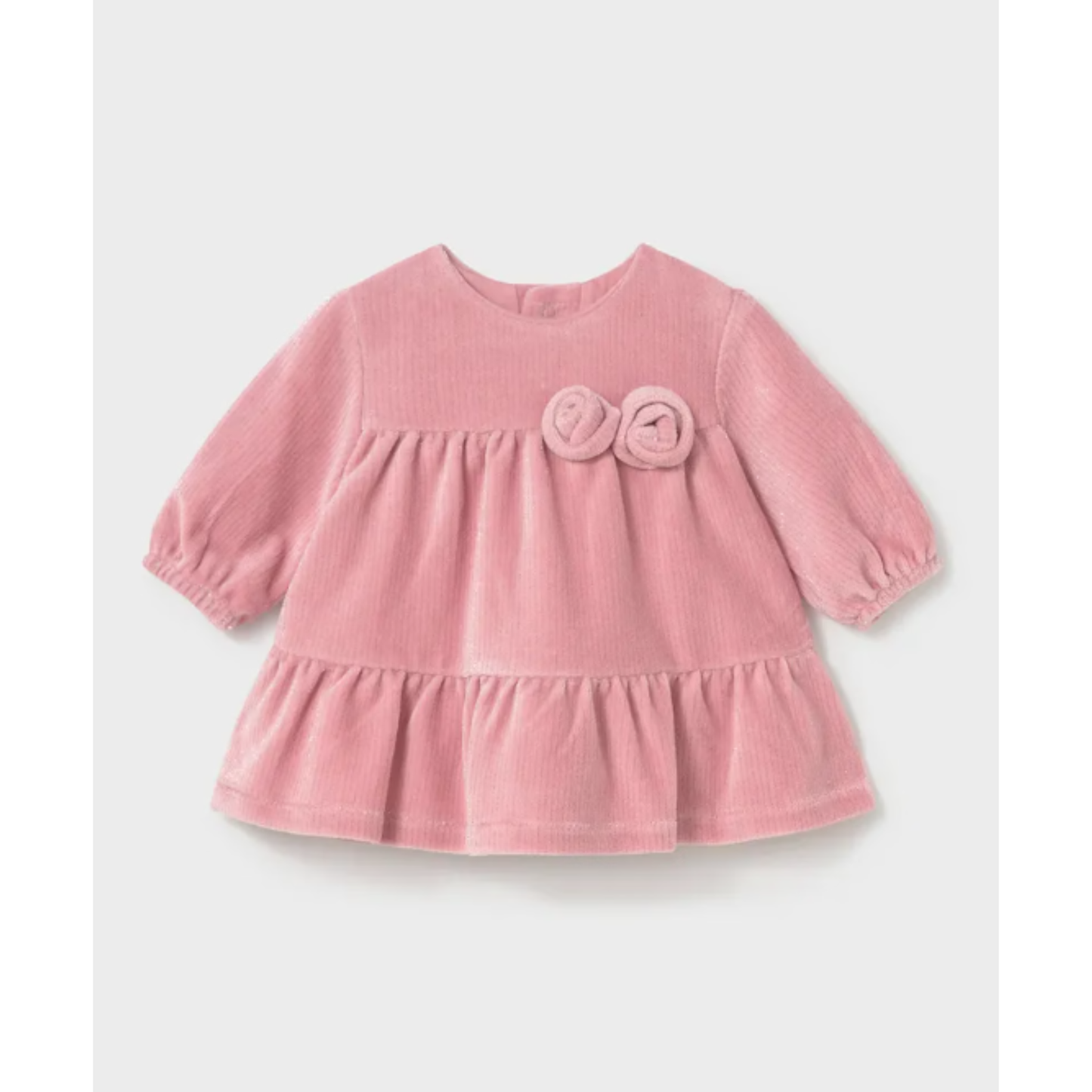 Mayoral - Pink Girls Velvet Formal Dress