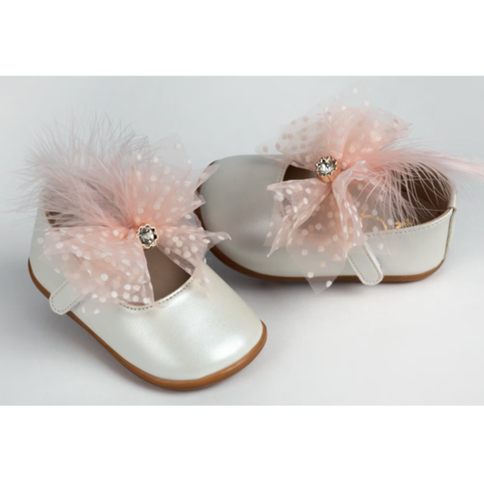 Everkid - Pink Dots Christening Shoes