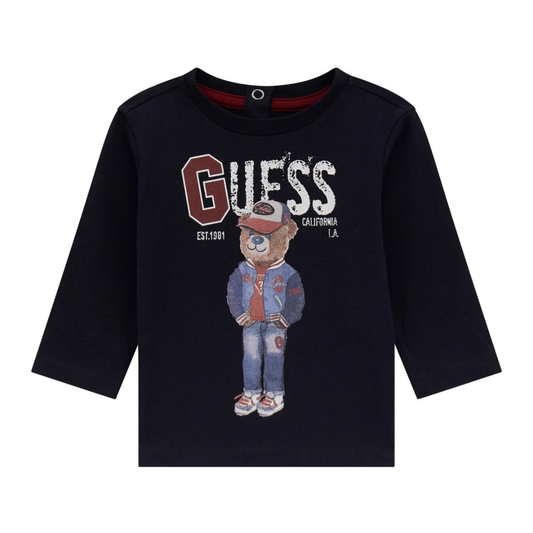 Guess - Navy Blue Bear Guess Top