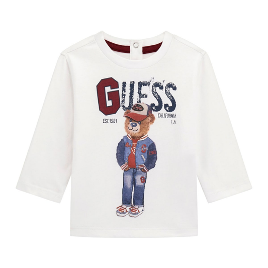 Guess - White Bear Guess Top