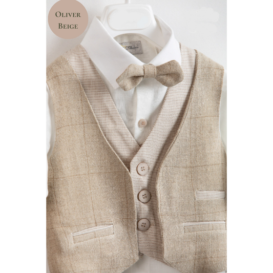 Christening Costume Code: S24 Oliver Beige