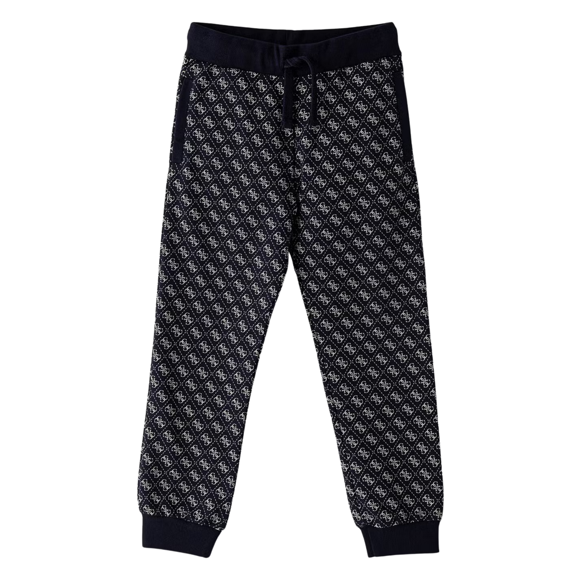 Guess - Blue Logo Cotton Trouser