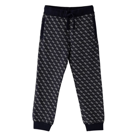 Guess - Blue Logo Cotton Trouser