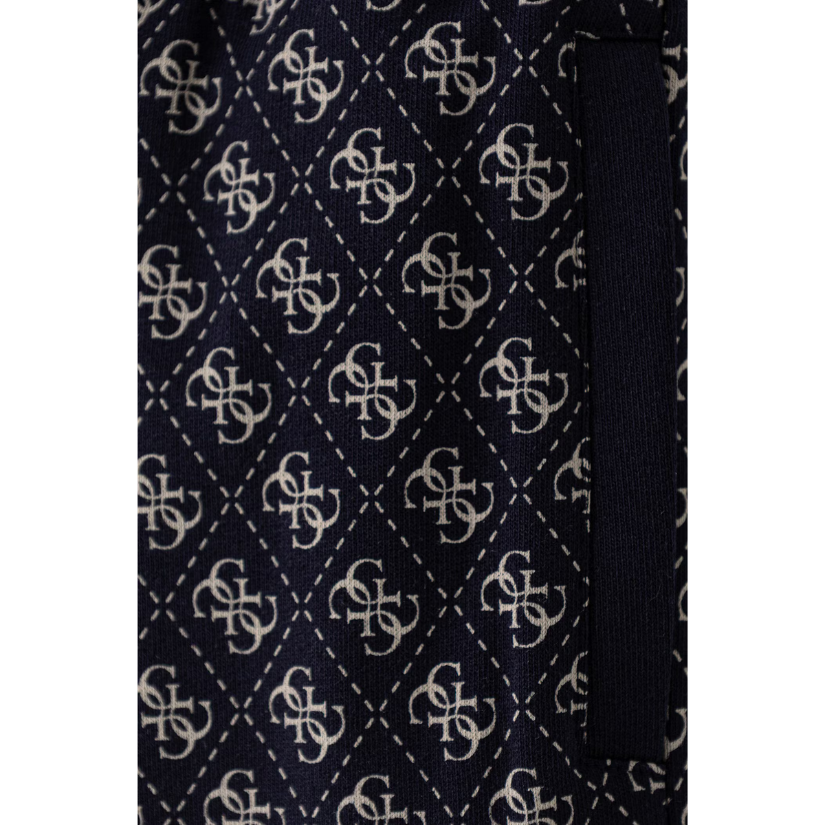 Guess - Blue Logo Cotton Trouser