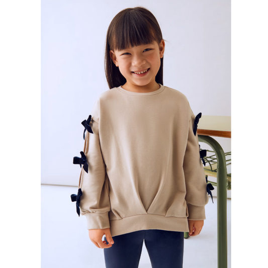 Mayoral - Beige & Velvet Blue Set