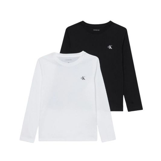 Calvin Klein - White Basic Long Sleeve Top