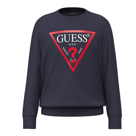 Guess - Blue Basic Logo Sweatshirt