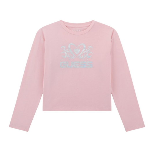 Guess - Pink with Silver Details Top