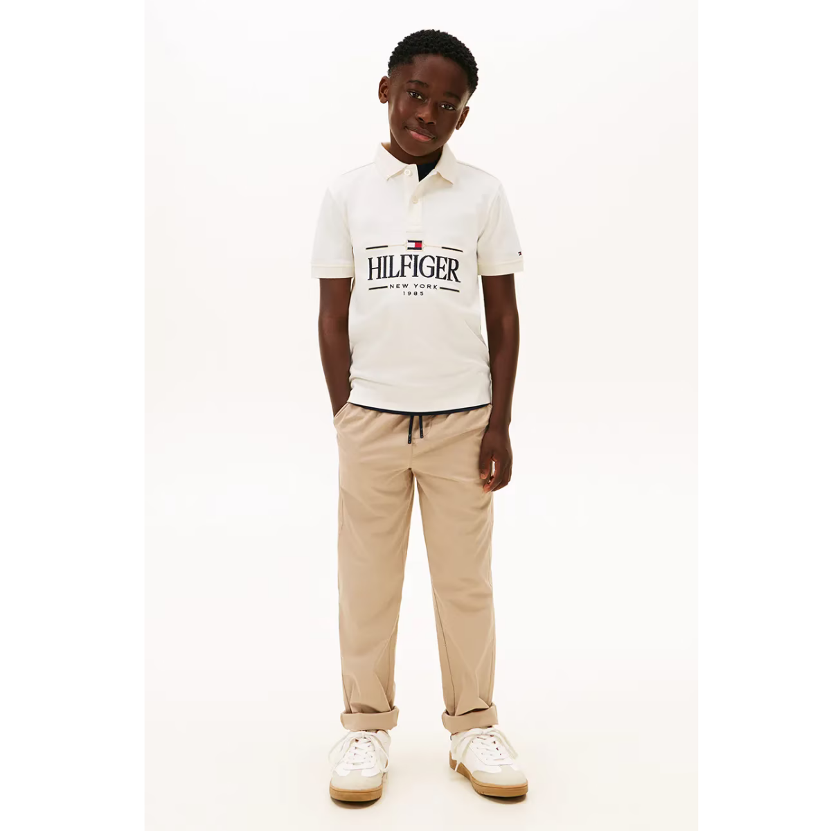 Tommy Hilfiger - Tommy Icons Interlock Ivory Polo