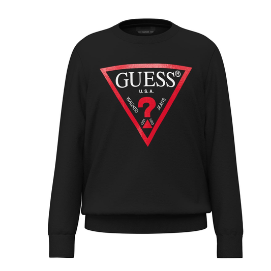 Guess - Black Basic Logo Sweatshirt