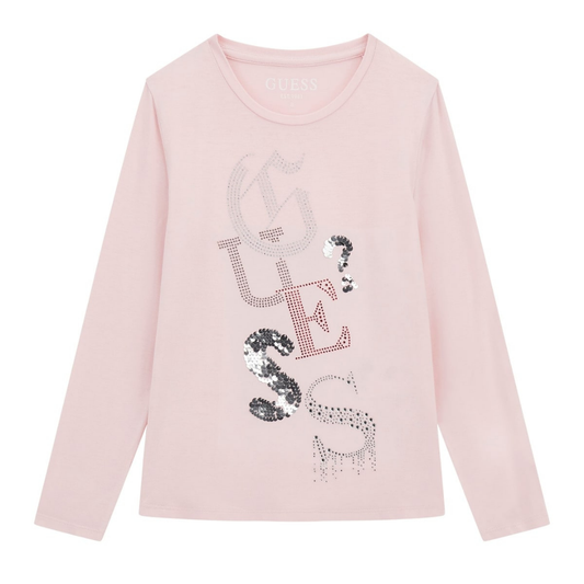 Guess - Pink Metallic Colours Top