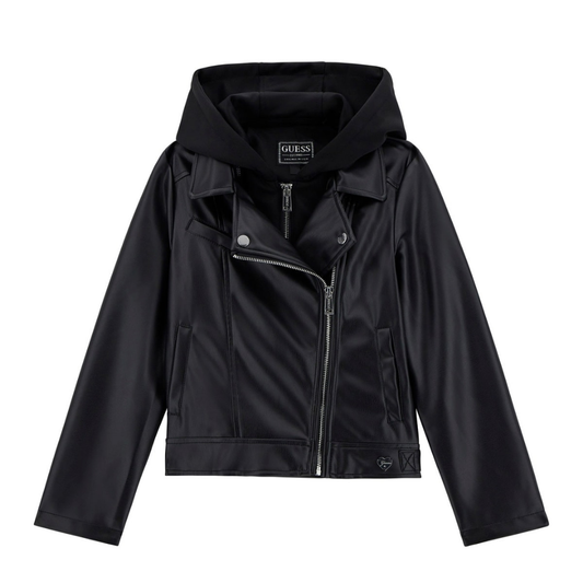Guess - Black Girls Leather Jacket