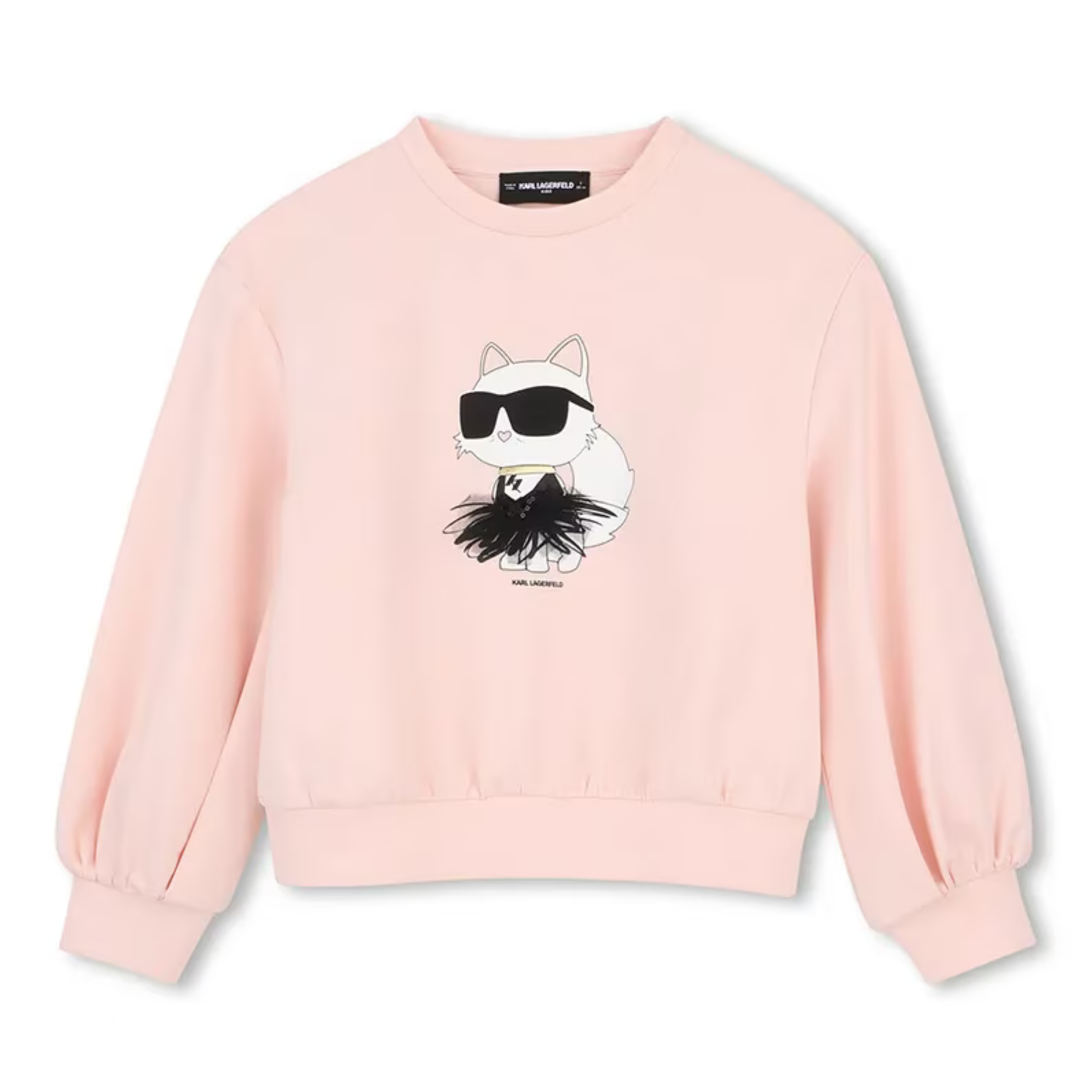 KARL LAGERFELD - Pink KARL Cat Sweatshirt