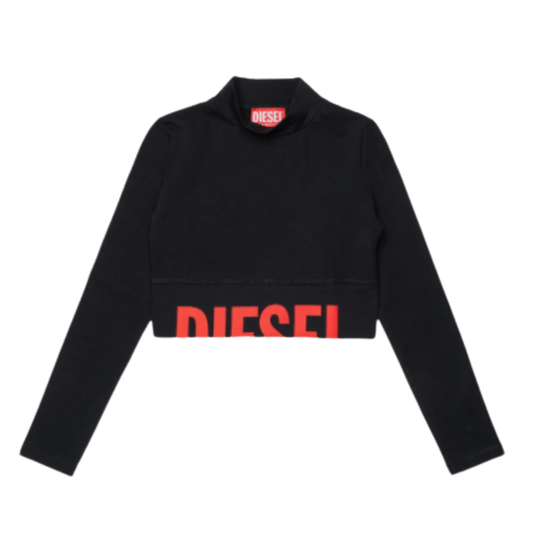 DIESEL - Red Letters Cropped Top