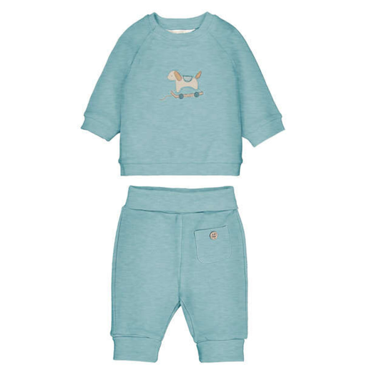 Mayoral - Mint Dogs Babies Cotton Set