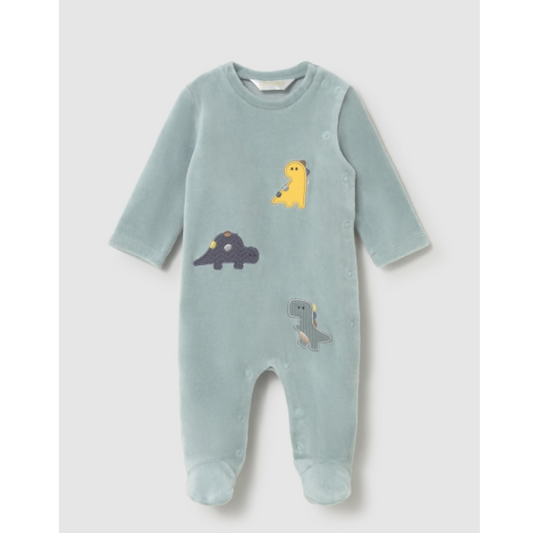 Mayoral - Newborn Green Romper with Feet