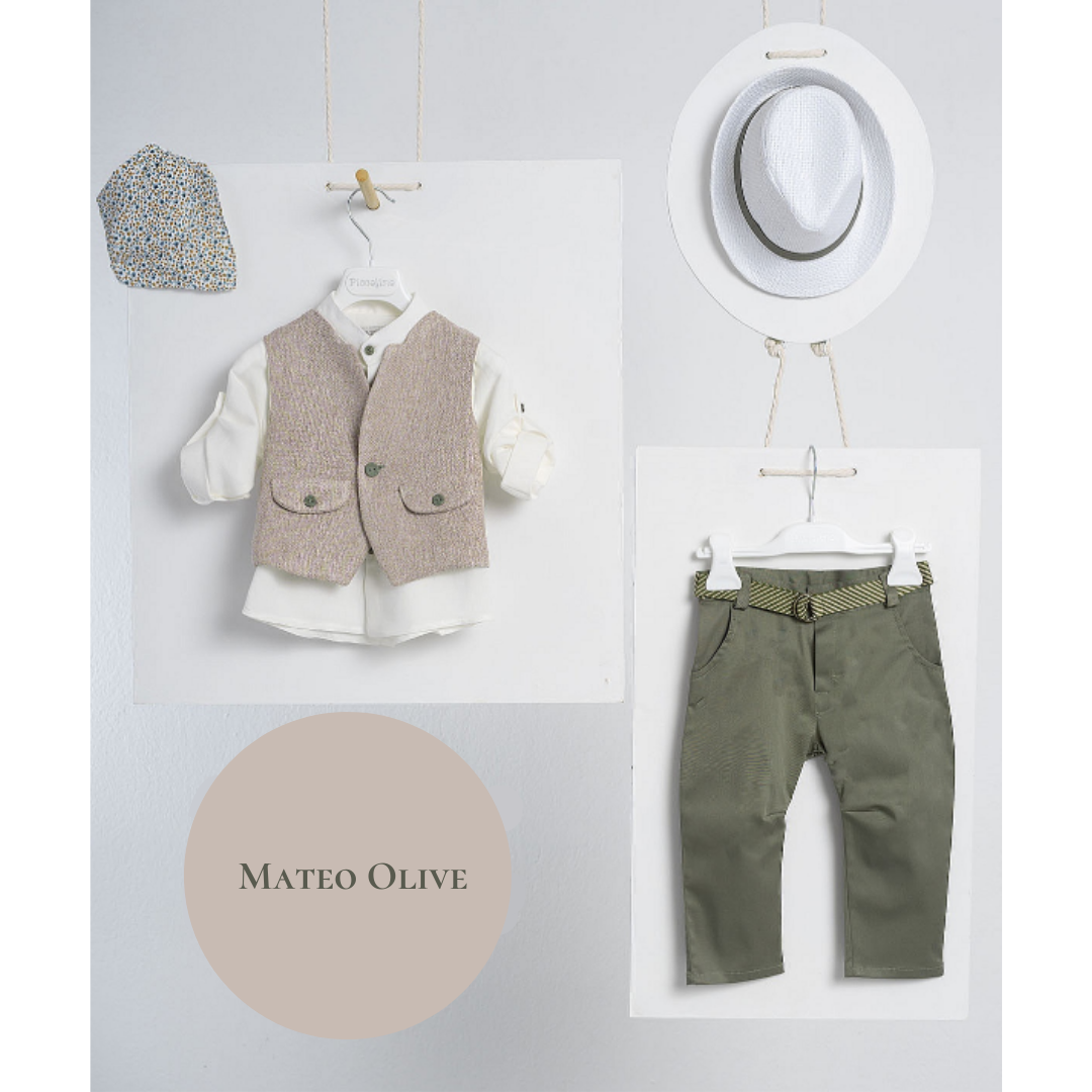 Christening Costume Code: S24 Mateo Olive